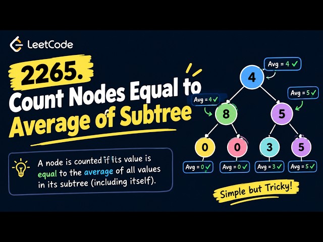 2265. Count Nodes Equal to Average of Subtree
