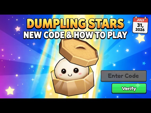HOW TO PLAY & NEW CODES GUIDE! | Dumpling Stars Roblox (July 31, 2026)