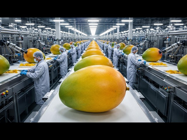 Inside a Mega Factory: Modern Mango Processing Process Revealed