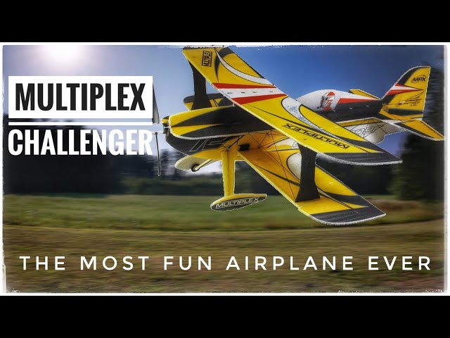 Multiplex Challenger Bi-Plane,  The most fun RC airplane ever. RC aircraft,  RC aerobatic biplane