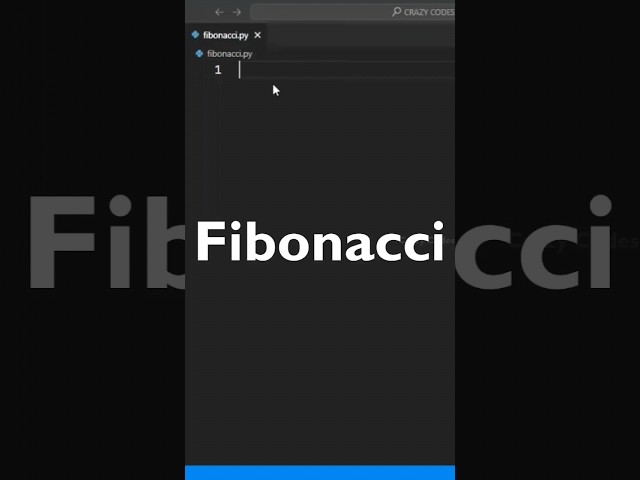 Fibonacci Series in Python|Crazy Codes|Python Tutorial #fibonacci  #python #programming #trending