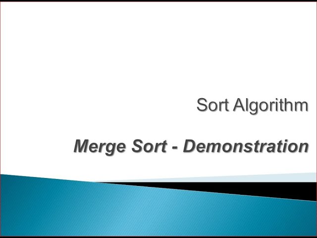 Merge Sort Algorithm Demo