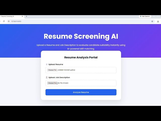 Resume Screening Ai