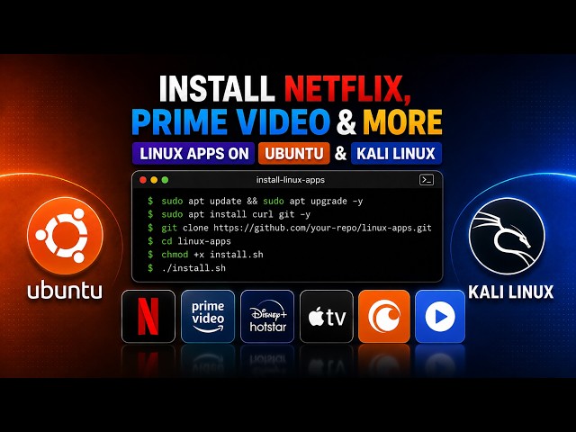 I Turned Netflix, Prime Video & More Into Linux Apps 🤯