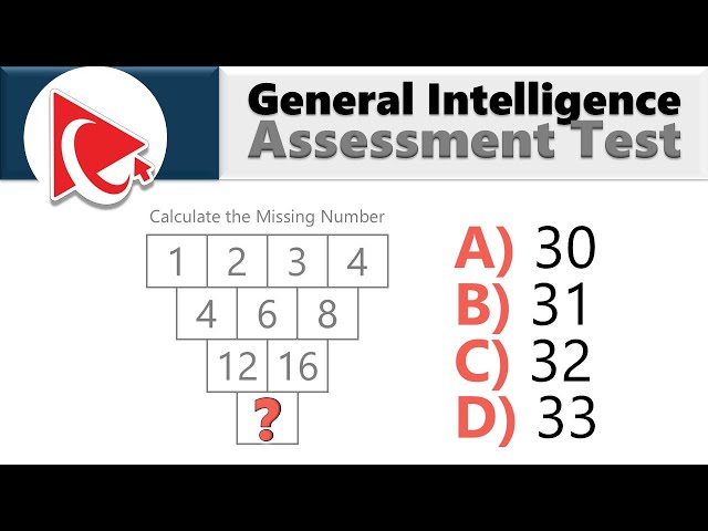 HOW TO PASS GENERAL INTELLIGENCE ASSESSMENT TEST - QUESTIONS AND ANSWERS WITH SOLUTIONS