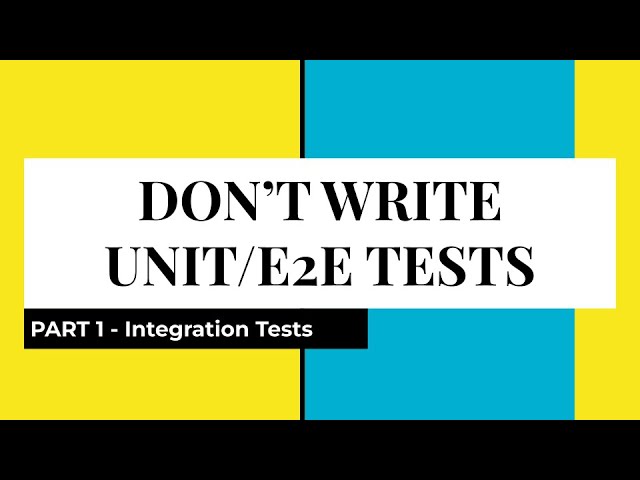 Integration API Test Against Disposable Database | Test Container