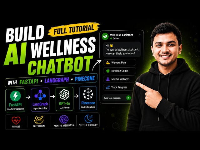 Build an AI Wellness Chatbot with LangGraph, LangChain & Pinecone (Full Tutorial)