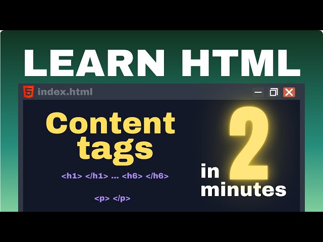 How to Create Heading & Paragraph Tags in HTML | HTML Series Part - 3 | HTML CSS JavaScript