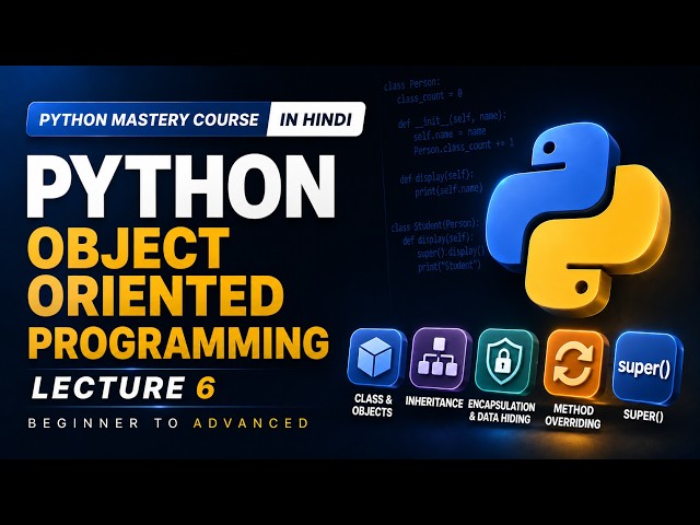 Object Oriented Programming in Python | Classes, Objects, Inheritance & Encapsulation | TechSpirit