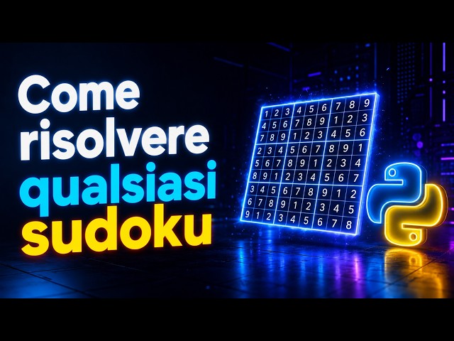 Come Risolvere QUALSIASI Sudoku in Python (Algoritmo di Backtracking)