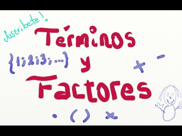 Did you know what terms and factors are? - Math video
