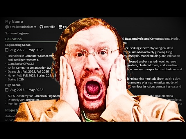 Software Engineer Just Graduated and is in BIG Trouble | Recruiter Reviews Resume