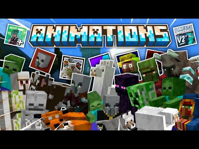The BEST Animation Packs For Minecraft Bedrock! (Actions & Stuff Alternatives For MCPE 0.26+)