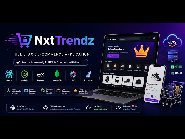NxtTrendz | Full Stack E-Commerce App | React, Node.js, MongoDB, AWS EC2