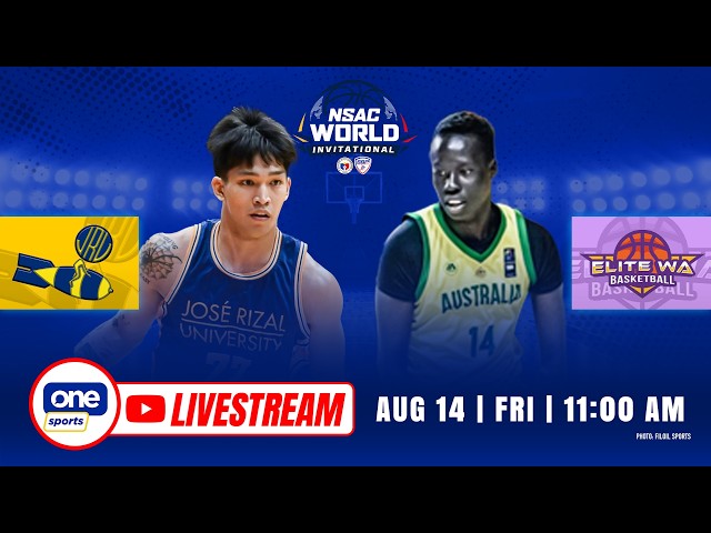 LIVE: JRU HEAVY BOMBERS vs ELITE STACKS | NSAC WORLD INVITATIONAL | AUG 14, 2026