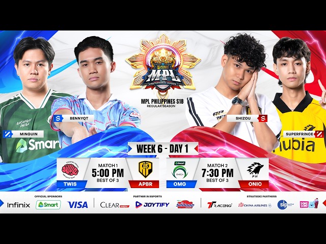 🔴 LIVE | MPL PH S18 | FILIPINO - Week 6 Day 1