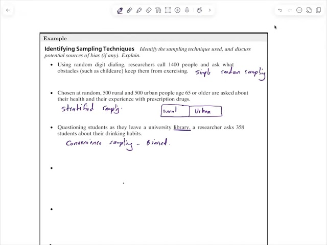 Sampling Techniques Examples, Simple Random Sampling, Cluster Sample, Stratified Sample