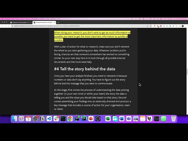 8-Step Framework to Problem-Solving from McKinsey