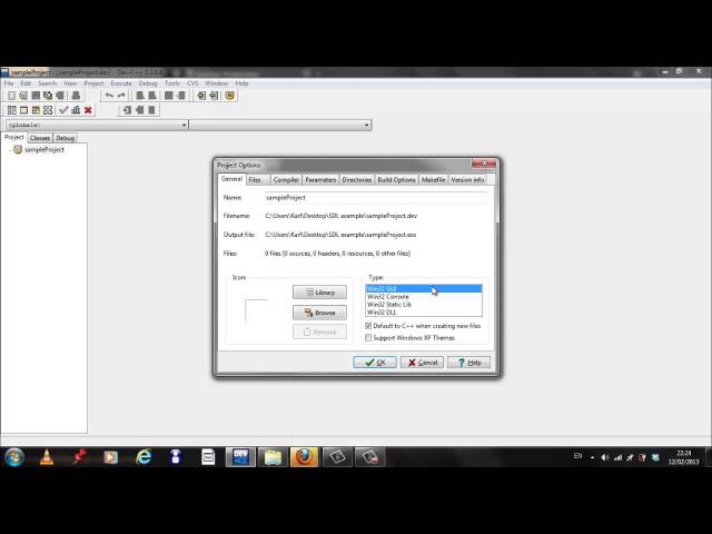 How to setup SDL on dev c++