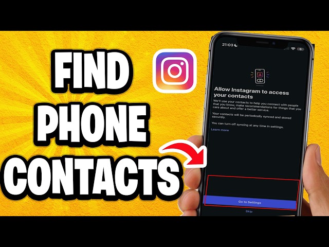 How To Find Phone Contacts On Instagram (Quick Guide)