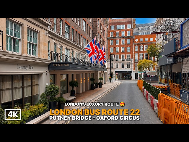 One Bus Ride Through London's Most Expensive Neighbourhoods 👀 | Route 22 (4K HDR POV)