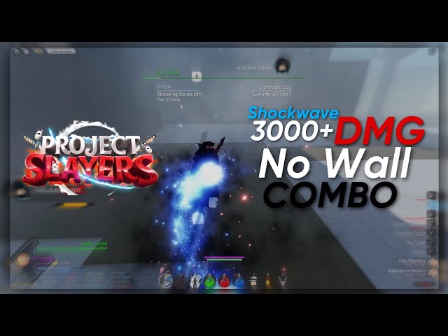 3000+ DMG Shockwave No Wall Combo | Project Slayers