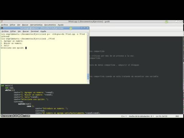 Concurrencia en C++ (Uso de mutex)