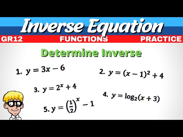 8) Inverse equations | Many examples