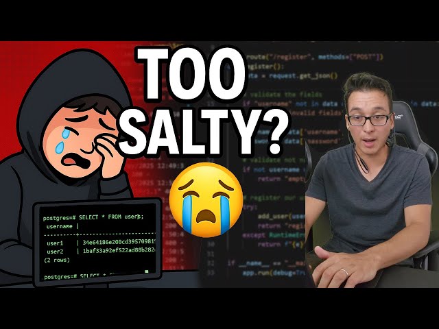 My Passwords Are Saltier Than Hacker Tears