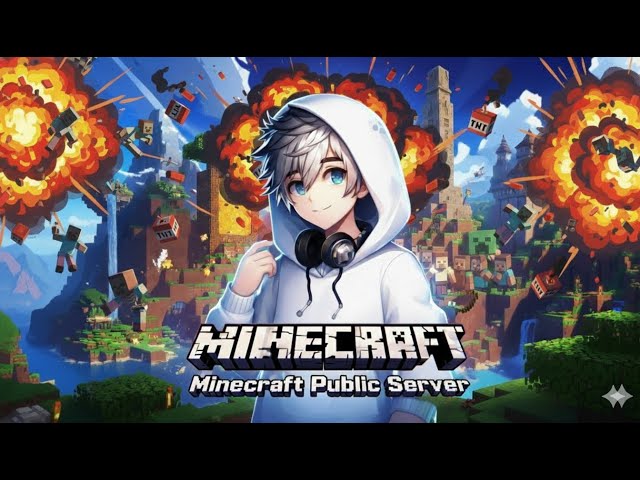 🔴 Minecraft Live| Playing in Public Server's| With subscribers's| Join The Fun Now!!