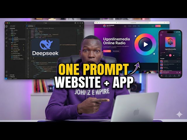 I Gave DeepSeek ONE Complicated Prompt (Website + App at Once!) 🤯