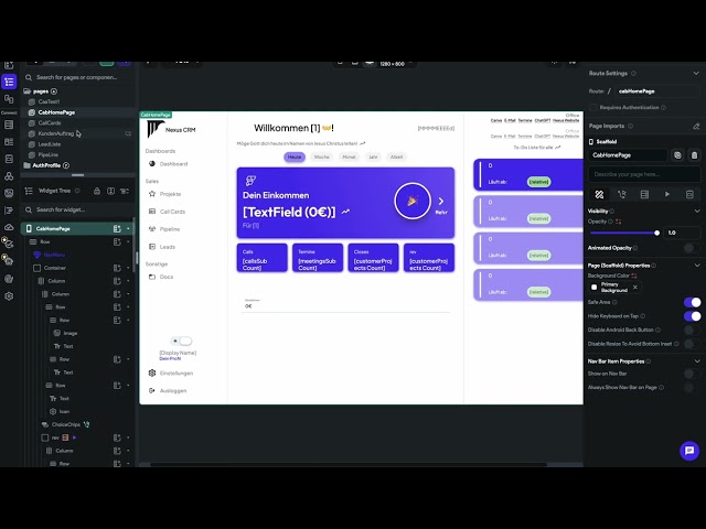 Flutter Flow x Firebase CRM
