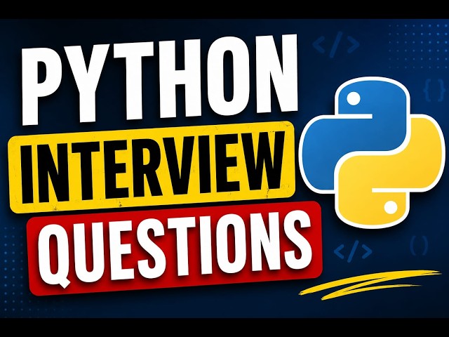 Python Interview Questions for Beginners | Simple & Easy Answers