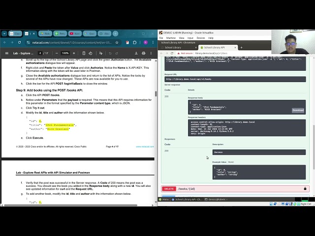 4.5.5 Lab - Explore REST APIs with API Simulator and Postman