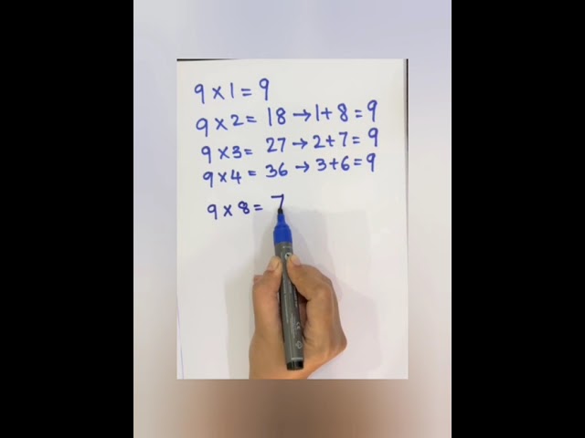 #maths #mathstricks #MagicOf9 #MathMagic #Number9Trick#MathFun #MathIsCool   #mathfacts