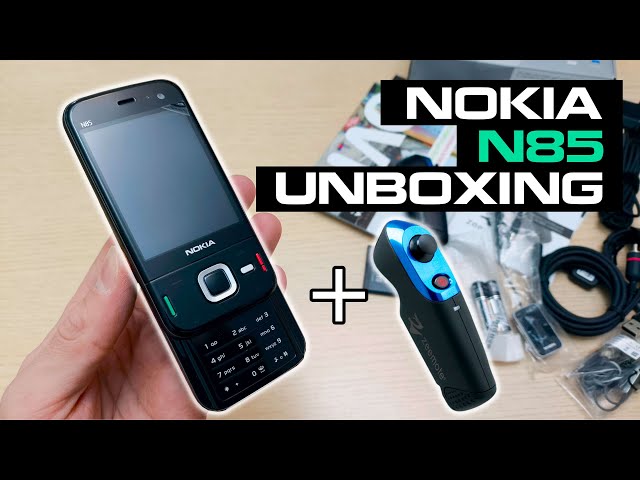 Nokia N85 + Zeemote JS1 Controller Unboxing 4K (RM-333) - Review - Full Pack with all accessories