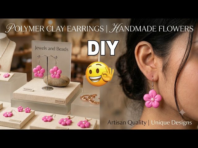 ​I made these Polymer Clay Flowers from scratch! You Won’t Believe the Technique😲
