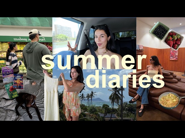 summer diaries | weekly vlog, shopping day, clothing haul, + current reads/recs