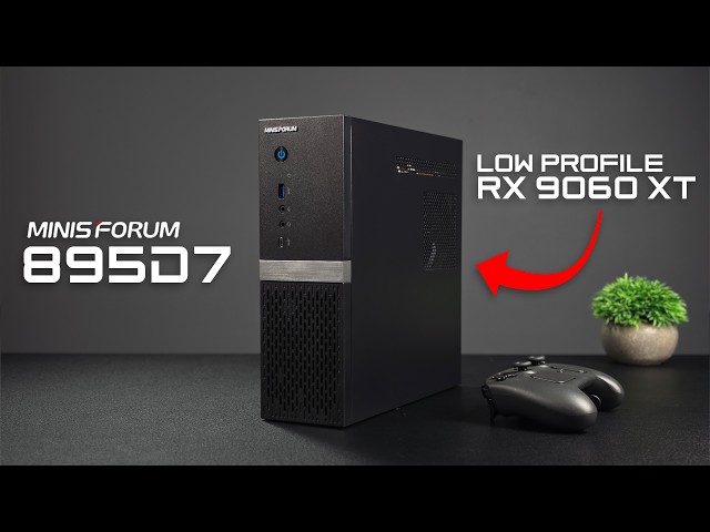 MINISFORUM 895D7 Hands On First Look! Low Profile RX 9060XT + 16 Cores
