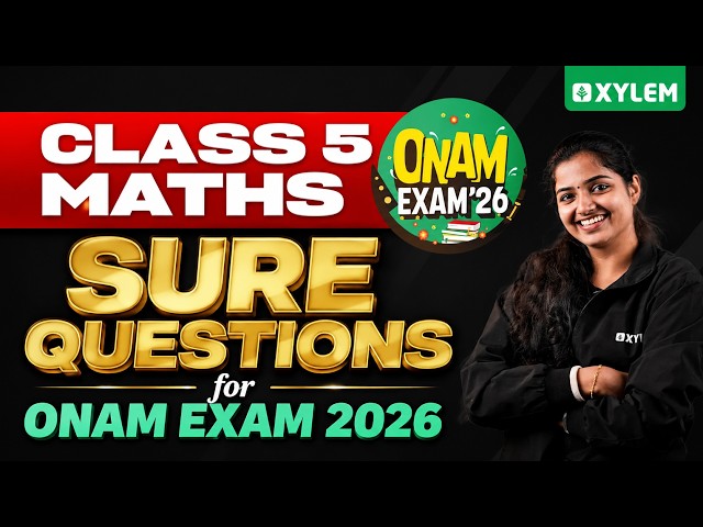 Class 5 Maths Onam Exam 2026 | 100% Sure Question | Important Question | Xylem Class 5