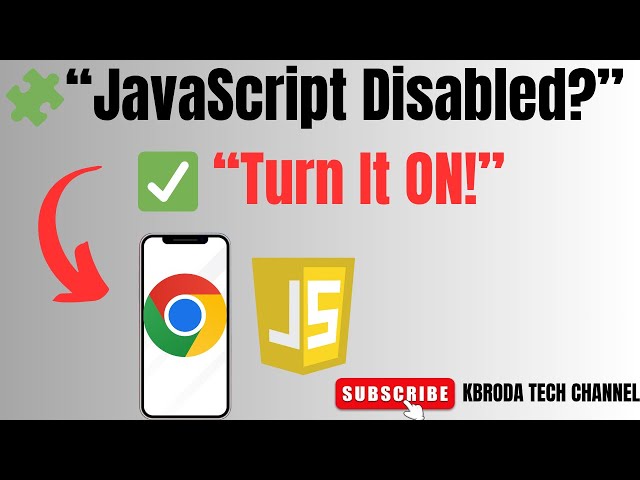 How to Enable JavaScript on Mobile (Android) - Fix Website Errors!