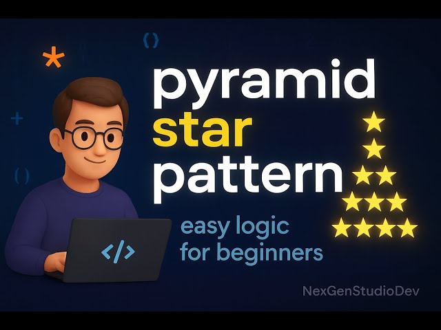 How to Print Pyramid Star Pattern in JavaScript | Easy Logic for Beginners