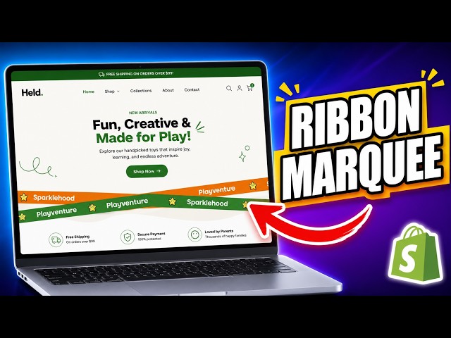 How to Add a Ribbon Marquee to Your Shopify Store