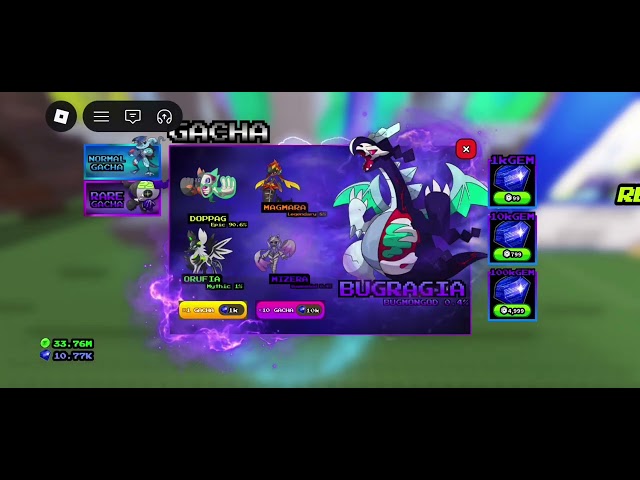 BUGMON #roblox Consiguendo Bugmones Mystic y Legendarios 