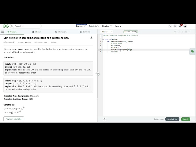 gfg solution