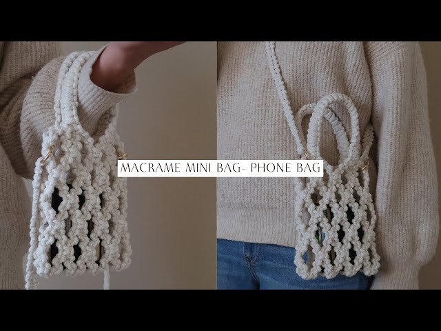 DIY Macrame Mini Bag - Phone Bag | Easy Tutorial for Beginners