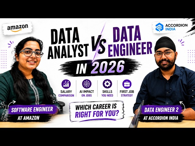 Data Analyst vs Data Engineer in 2026 🔥 Salary, AI, Skills & How to Get Your First Job