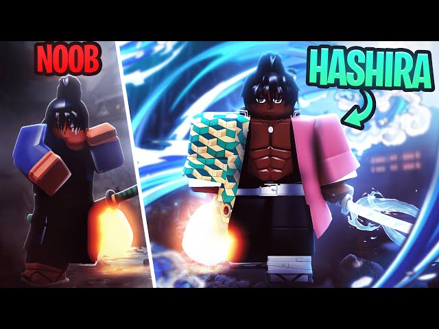 (Project Slayers) Going From Noob To Pro In The BEST Demon Slayer Game In One Video…