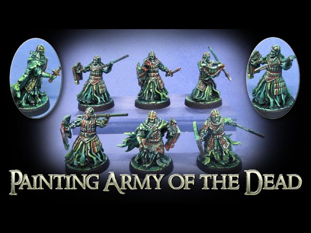 Happy Halloween!!! More spooky spirits, the Dead Men of Dunharrow in miniatures form this time.