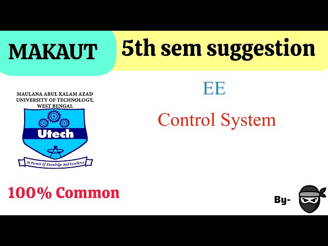 Control System EE 5TH semester suggestion #makaut
